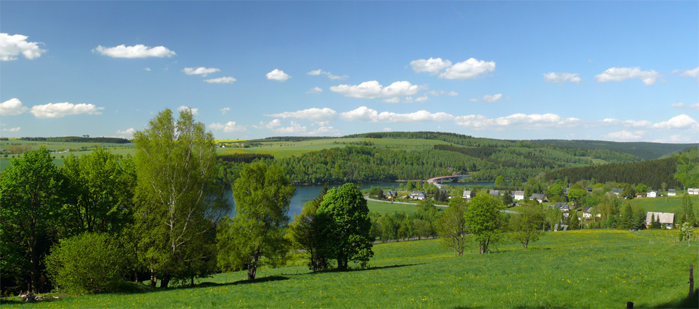 Talsperre Rauschenbach Panoramablick