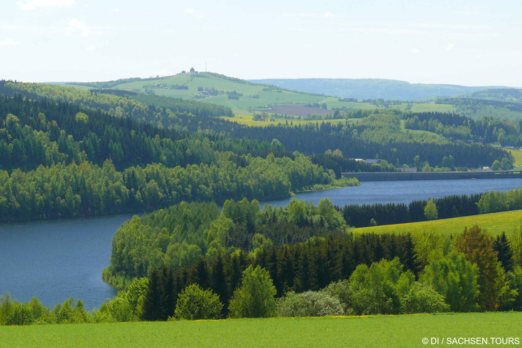 Talsperre Rauschenbach im Erzgebirge